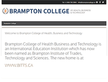 Tablet Screenshot of bramptoncollege.ca